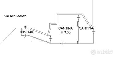 Olbia, magazzino/cantina di 45 mq. altezza 3 metri