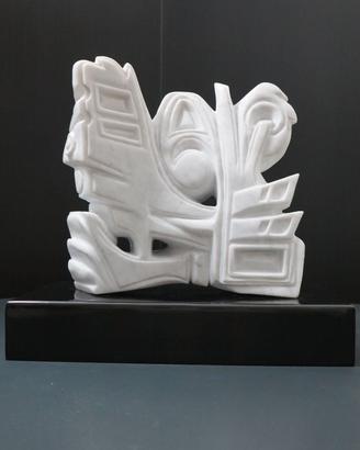 Scultura in marmo bianco venato di Carrara di Sand