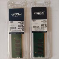 Crucial Kit 32 gb ram (2x16) DDR4 - 2400 UDIMM