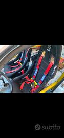 Roll bar sedili e cinture per fiat cinquecento