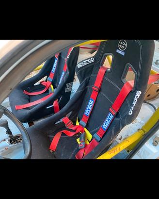Roll bar sedili e cinture per fiat cinquecento
