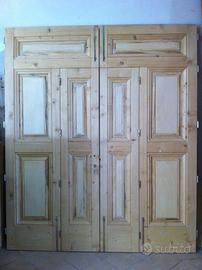 Portone stile ottocentesco in legno di abete