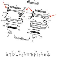 Paraurti anteriore superiore jeep compass