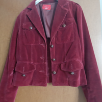 Giacca di velluto bordeaux