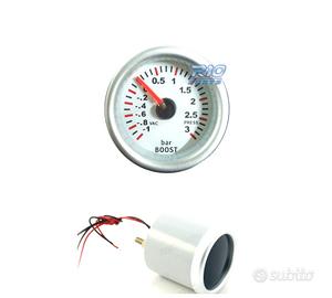 OROLOGIO PRESSIONE TURBO SFONDO BIANCO ILLUMINATO