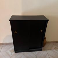 Mobiletto in legno colore nero