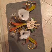 Applique in ferro battuto colorato