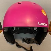 Casco sci rosa opaco nuovo