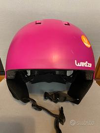 Casco sci rosa opaco nuovo
