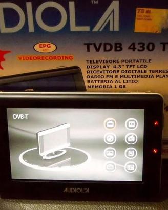 Mini TV digitale touch screen Audiola TVDB
