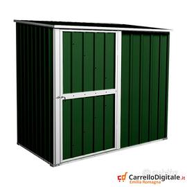 Casetta prefabbricata acciaio 174x100 verde scuro