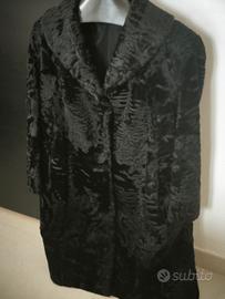 cappotto vera pelliccia astrakan nero