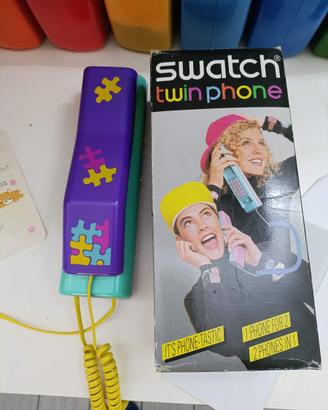 Telefono SWATCH Twin Phone Puzzle Vintage anni 80