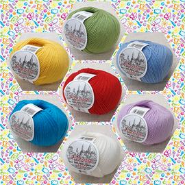 Gomitolo 100% pura lana vergine - merino 200