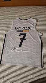 Maglia basket Real Madrid autografata da Campazzo 
