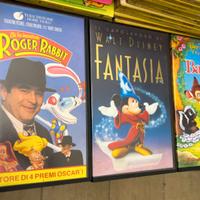 3 vhs Roger Rabbit, Bambi e Fantasia ed. ITA