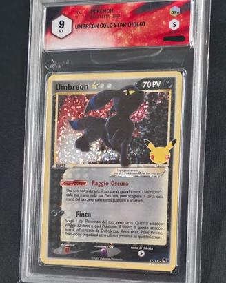 Umbreon Gold S. italiano Gran Festa GRAAD 9 no PSA
