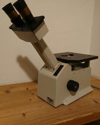Microscopio inv. Nikon TMS + 2oculari Leica\Leitz