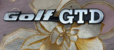 Badge posteriore golf gtd mk2 ed mk3