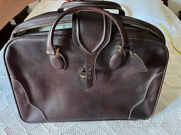 Valigia pelle vintage anno 1972