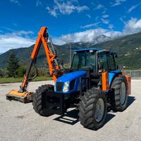 Trattore new holland tl 100 + braccio ferri 6 mt