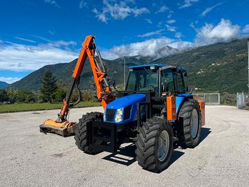 Trattore new holland tl 100 + braccio ferri 6 mt