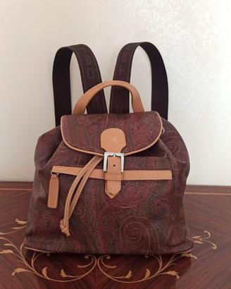 Zaino borsa donna in pelle Etro originale nuovo