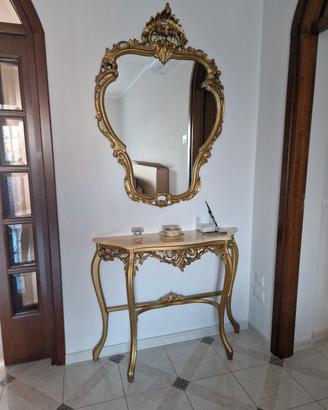 consolle con specchio
