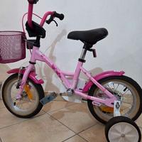 Bicicletta bambina 12" Prometheus rosa con rotelle