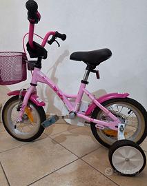 Bicicletta bambina 12" Prometheus rosa con rotelle