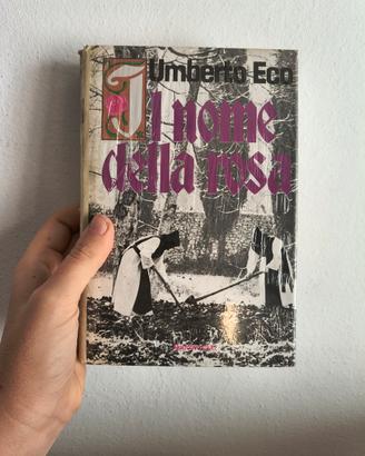 libro Umberto Eco il nome della rosa vintage 