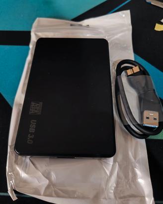 Hard Disk 2,5" USB 500Gb+Box e Cavo
