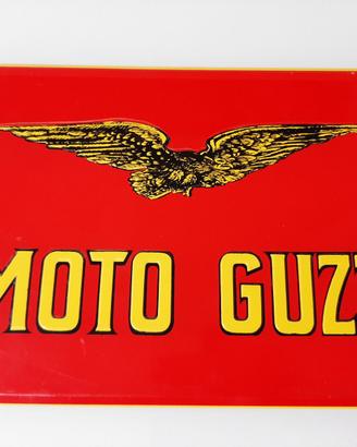 INSEGNA MOTO GUZZI TARGA IN RILIEVO