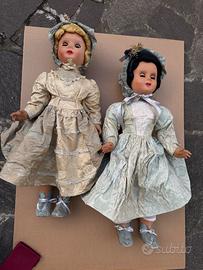 Coppia bambole vintage da collezione