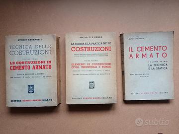 Libri di ingegneria edile anni 1944 - 1955