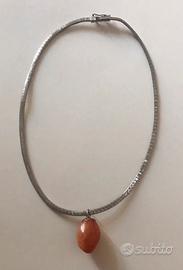 Tre collane in argento e pendenti