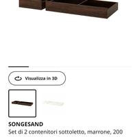 Cassettiera letto  ikea