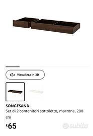 Cassettiera letto  ikea