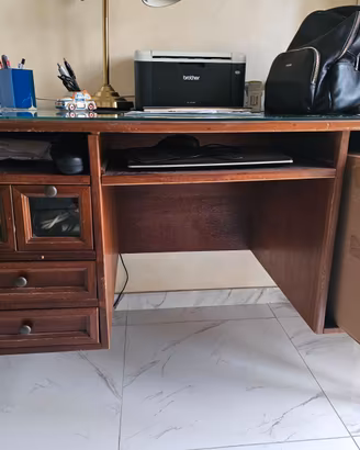 Elegante scrivania arte povera