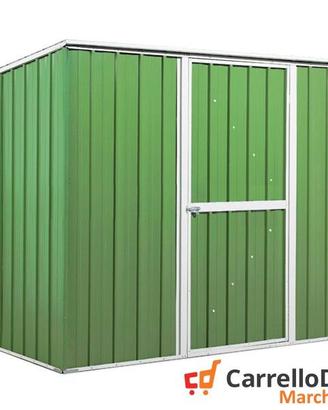 Casetta box giardino Acciaio 260x185 verde chiaro