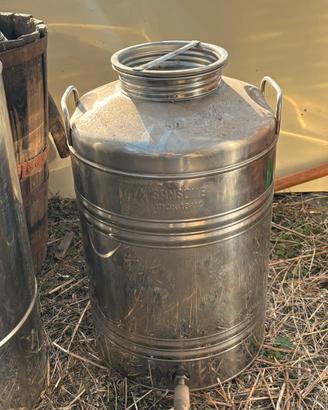 Contenitore olio acciaio inox 50 litri