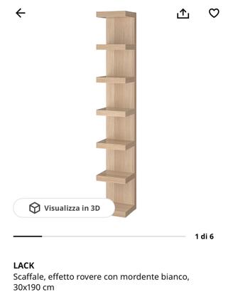 Scaffale Lack Ikea