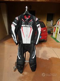 tuta moto 50 divisibile NUOVA!!! in pelle