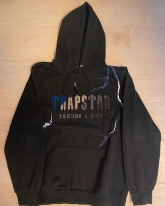 Felpa Trapstar Nera con Fulmini