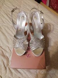 Sandali cerimonia argento