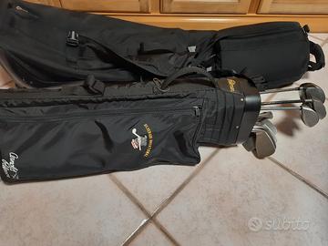 set mazze più borsa da golf