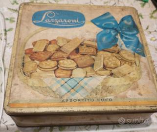 Scatola vintage latta, Lazzaroni 