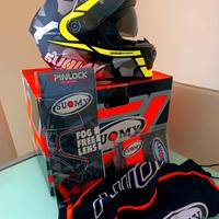 Casco moto con giacca ecc taglia L
