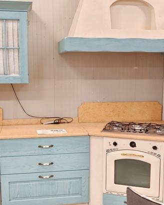 cucina in legno e cartongesso