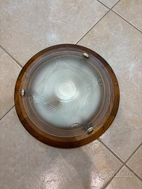 Plafoniera da Soffitto Vintage in Legno